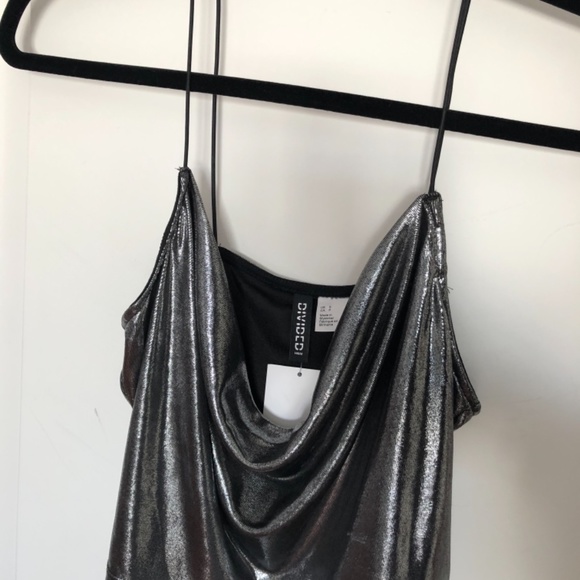 Cowl neck shimmery party top - Picture 3 of 4